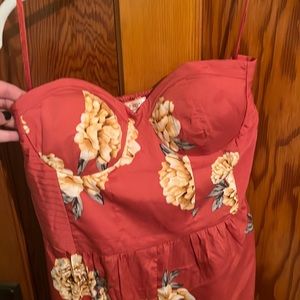 Long pants romper with built in bra